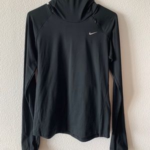 NIKE WOMENS DRI-FIT HOODIE IN BLACK